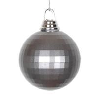 Vickerman 4" Pewter Candy Mirror Ball Ornament