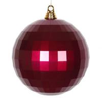 Vickerman 8" Magenta Candy Mirror Ball Ornament