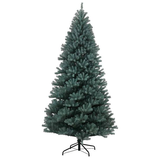 9' x 57" Artificial Blue Crystal Pine Tree