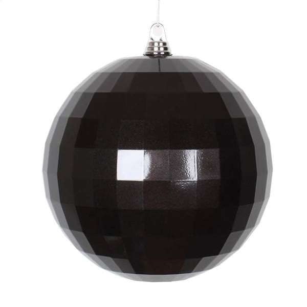 10" Black Candy Mirror Ball Ornament