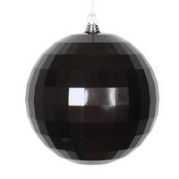 Vickerman 10" Black Candy Mirror Ball Ornament