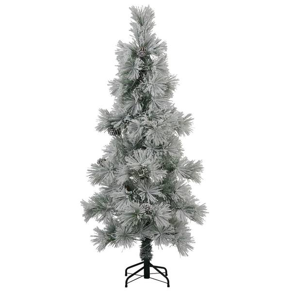 6' x 33" Artificial Flocked Stone Pine