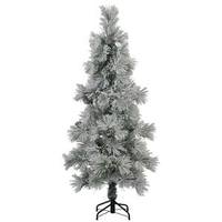 Vickerman 6' x 33" Artificial Flocked Stone Pine