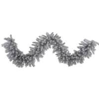 Vickerman 9' x 18" Artificial Silver White Pine Garland