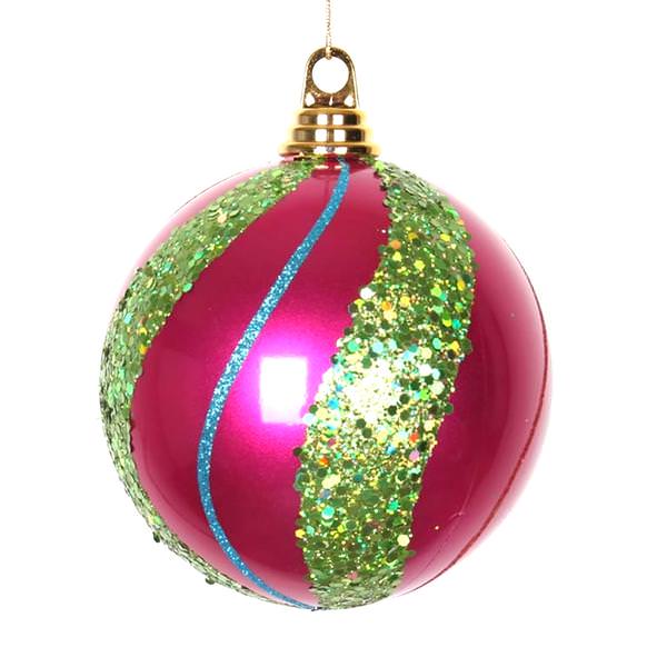 Vickerman 340516 Multi Colored Christmas Tree Ball Ornament