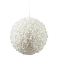 Vickerman 4.75" White Sequin Snow Ball Ornament