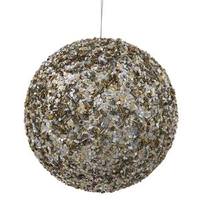 Vickerman 6" Champagne Sparkle Sequin Kissing Ball Ornament