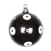 Vickerman 6" Black / White Polka Dot Candy Ball Ornament
