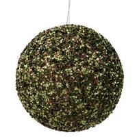 Vickerman 6" Moss Green Sparkle Sequin Ball Ornament