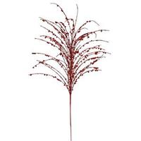 Vickerman 28" Red Glitter Berry Spray