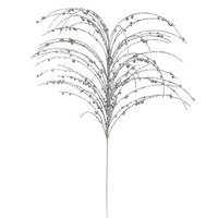 Vickerman 28" Silver Glitter Berry Spray