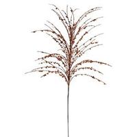 Vickerman 28" Orange / Black Glitter Berry Spray