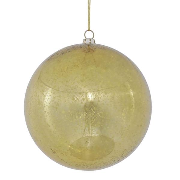4.7" Gold Shiny Mercury Ball Ornament