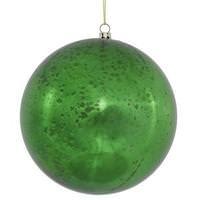 Vickerman 6" Green Shiny Mercury Ball Ornament