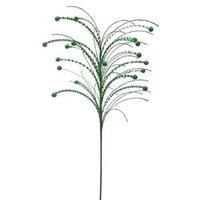 Vickerman 26" Green Sequin Berry Spray