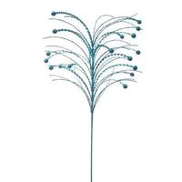 Vickerman 26" Turquoise Sequin Berry Spray