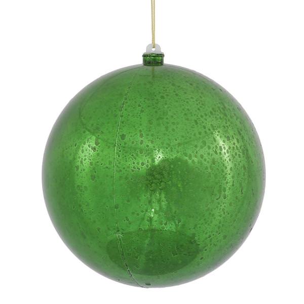 8" Green Shiny Mercury Ball Ornament