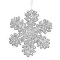 Vickerman 9" Silver Glitter Snowflake Ornament