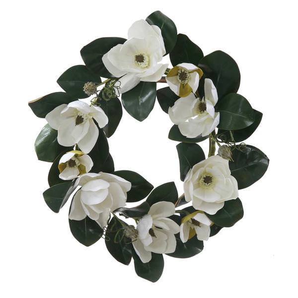 26" Artificial White Magnolia