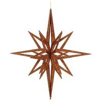 Vickerman 24" Copper 3D Glitter Star Ornament