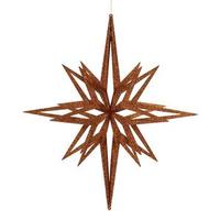 Vickerman 32" Copper 3D Glitter Star Ornament