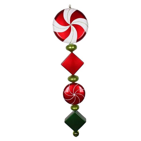 45" Red / Lime / Green Jumbo Finial Ornament