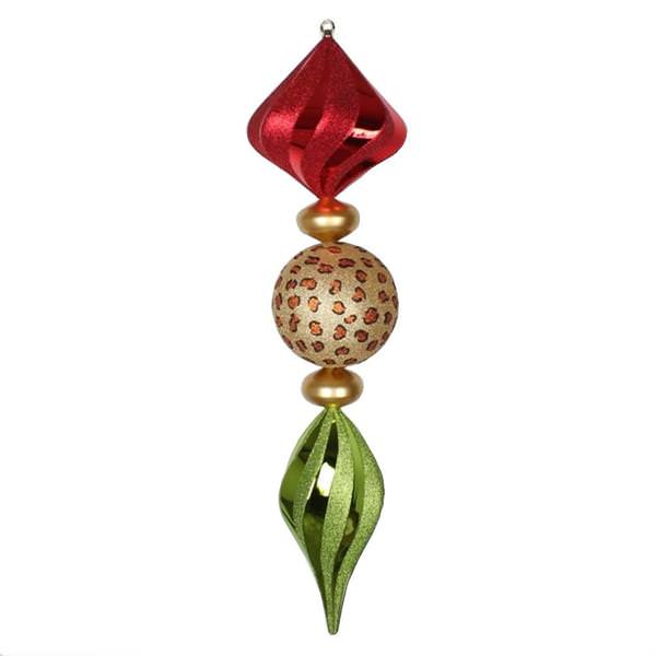 40" Red / Gold / Lime / Cheetah Jumbo Finial Ornament