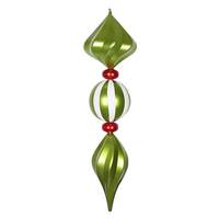 Vickerman 39" Lime / Red Jumbo Finial Ornament