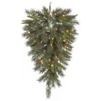 Vickerman 36" Artificial Sierra Pine Teardrop 50 Clear Miniature Lights