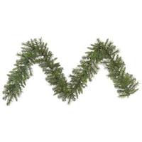 Vickerman 9' x 12" Artificial Green Sierra Pine Garland 70 Clear Miniature Lights