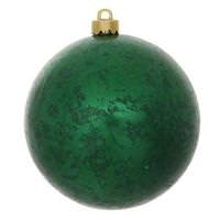 Vickerman 3" Emerald Crackle Ball Ornament (12 pack)