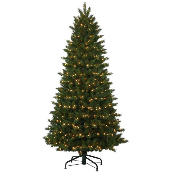 10.5' x 74" Artificial Oregon Fir 1,200 Clear Lights