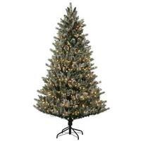 Vickerman 6.5' x 50" Artificial Frosted Russian Pine 400 Clear Lights
