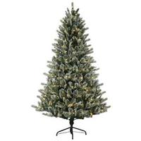 Vickerman 6.5' x 50" Artificial Frosted Russian Pine 400 Warm White Wide Angle LED Lights