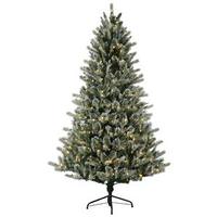 Vickerman 9' x 66" Artificial Frosted Russian Pine 900 Warm White Wide Angle LED Lights