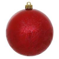 Vickerman 10" Red Crackle Ball Ornament