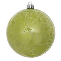Vickerman 10" Lime Crackle Ball Ornament