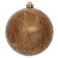Vickerman 10" Mocha Crackle Ball Ornament