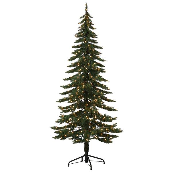 7.5' x 38" Artificial Ridgeline Alpine 400 Warm White LED Lights
