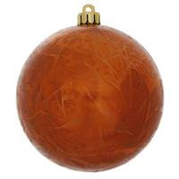Vickerman 10" Burnished Orange Crackle Ball Ornament
