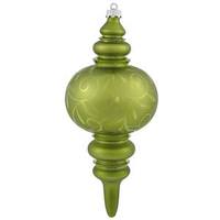 Vickerman 12.5" Lime Matte Gloss Lantern Finial Ornament