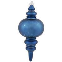 Vickerman 12.5" Sea Blue Matte Gloss Lantern Finial Ornament