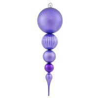Vickerman 20.5" Purple Shiny Matte Ball Finial Ornament
