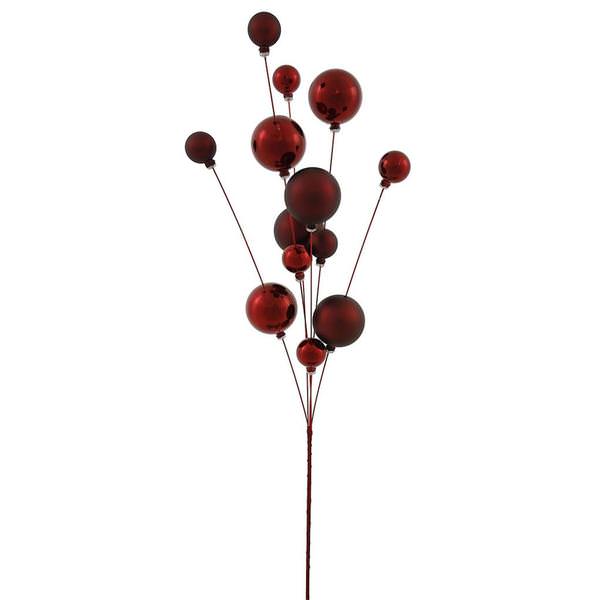 32" Burgundy UV Shiny Matte Ball Spray