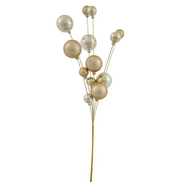 32" Gold Shiny Matte Ball Spray