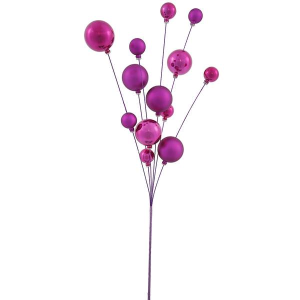 32" Magenta Shiny Matte Ball Spray