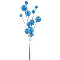 Vickerman 32" Turquoise Shiny Matte Ball Spray
