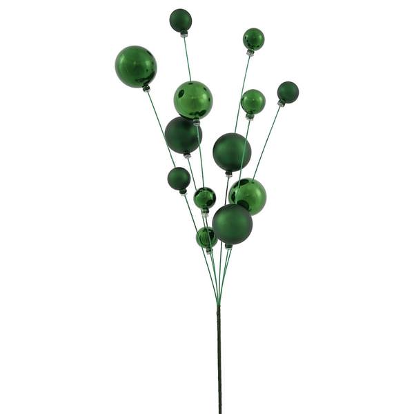 32" Emerald Shiny Matte Ball Spray