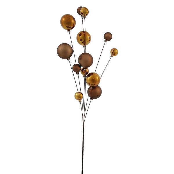 32" Mocha Shiny Matte Ball Spray