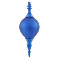 Vickerman 21" Blue Shiny Matte Finial Ornament